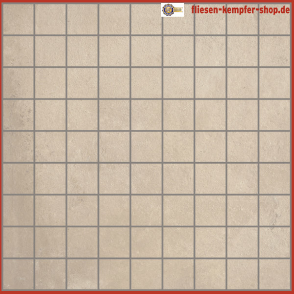 Mosaik Plan creme 3.3x3.3 Stein / 30 x 30 Netz