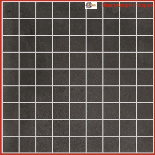 Mosaik Plan schwarz 3.3x3.3 Stein / 30 x 30 Netz