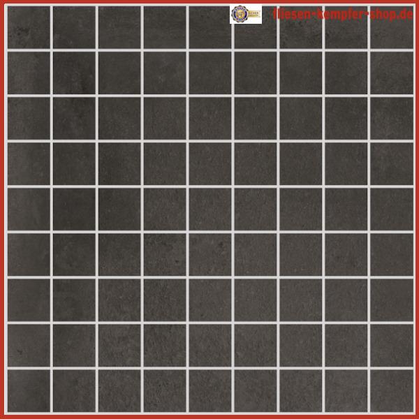 Mosaik Plan schwarz 3.3x3.3 Stein / 30 x 30 Netz