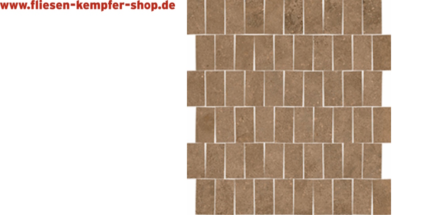 Mosaik Milano leather Spaca Netz / 30x30 cm