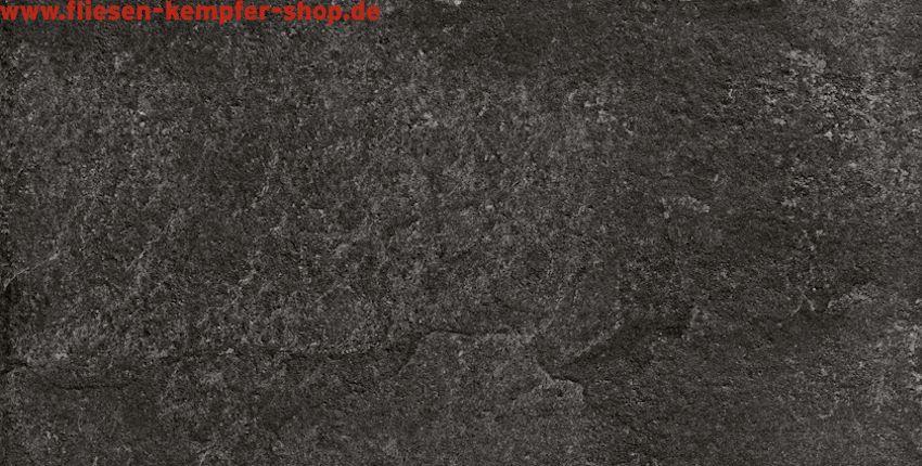 Fliese Isola schwarz gripp 60x60 cm, Bodenfliese / Wandfliese