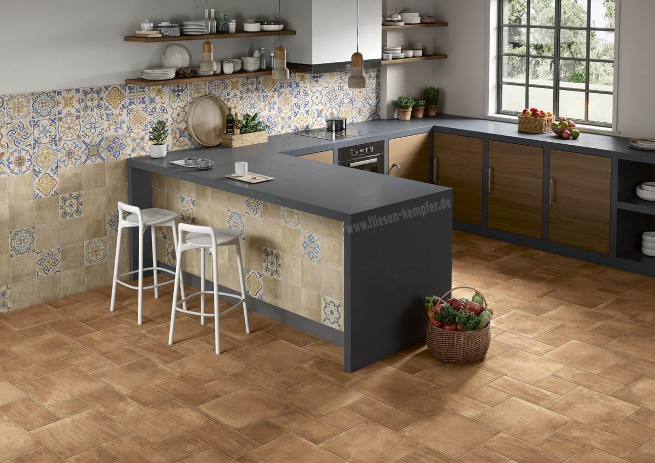 Fliese Toscana cotto-braun 20 x 40 cm