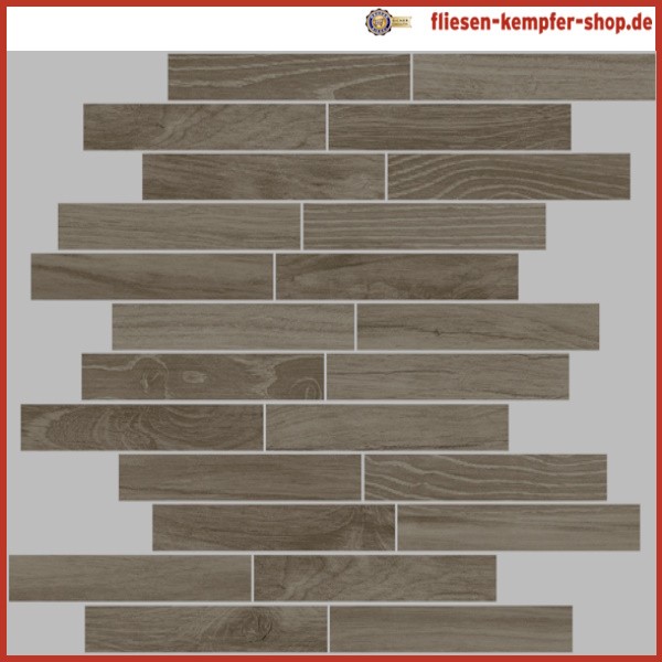 Mosaik Rustical Teak Stick 30 x 30 cm / Netz