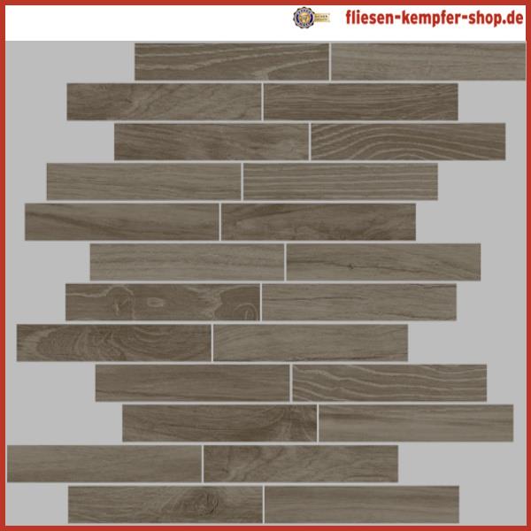 Mosaik Rustical Teak Stick 30 x 30 cm / Netz