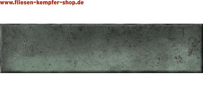 Wandfliese Kalume green glänzend 5x25 cm, Retro / Vintage
