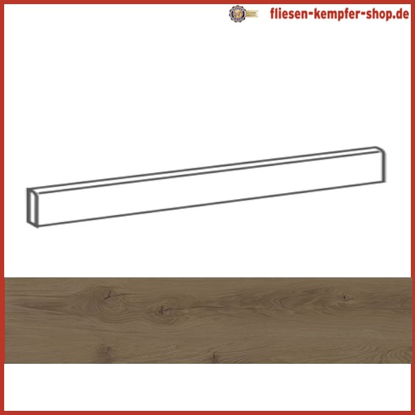 Sockel Alpha Kastanie 4,6 x 120 cm