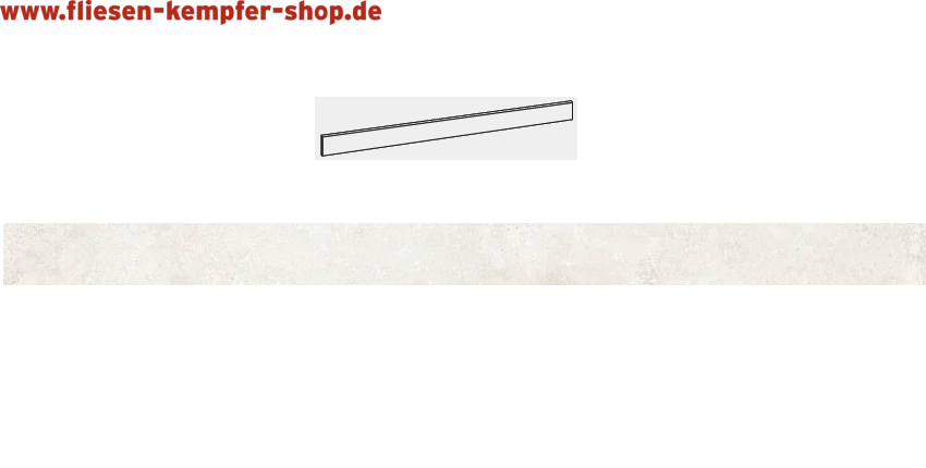 Sockel Milano kalk 6,5x60 cm