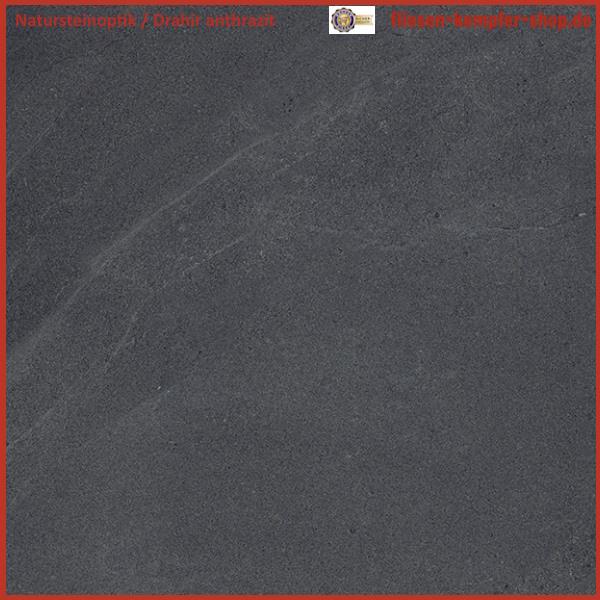 Fliese Drahir anthrazit lappato 60 x 60 cm / Life antracite, Bodenfliese / Wandfliese