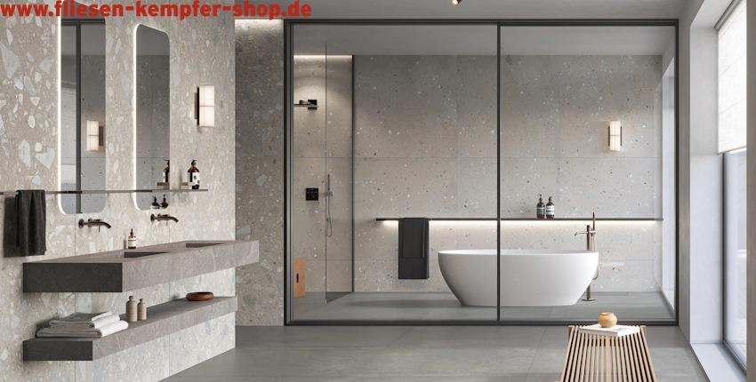 Fliese Margaux Bold grau matt 60x60 cm, Bodenfliese / Wandfliese, XXL