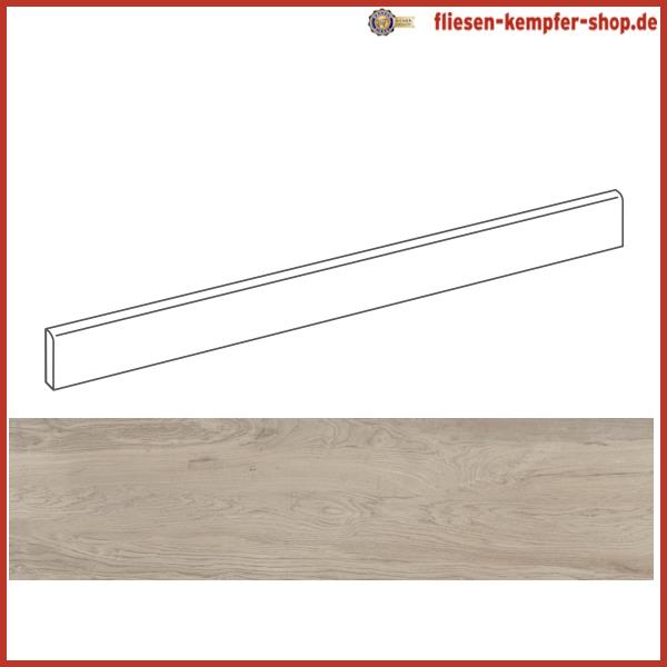 Sockel Rustical Esche 4,6 x 120 cm