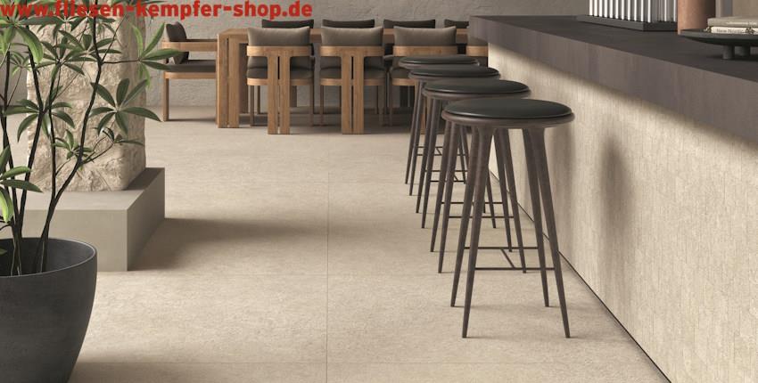 Fliese Limes weiss 100x100 cm, Bodenfliese / Wandfliese