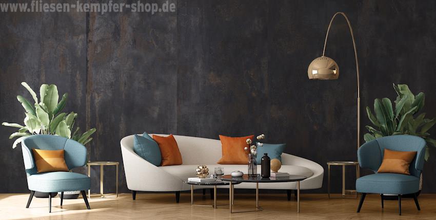 Terrassenfliese Flat black 60x60x2 cm, Outside-853