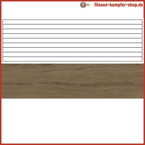 Mosaik Unity Walnuss Stab natur, 20 x 60 cm