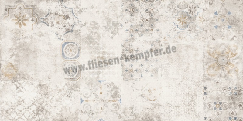 Dekorfliese Voltere grau 60 x 120 cm