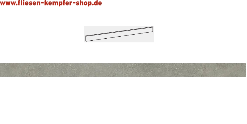 Sockel Milano ashen 6,5x120 cm