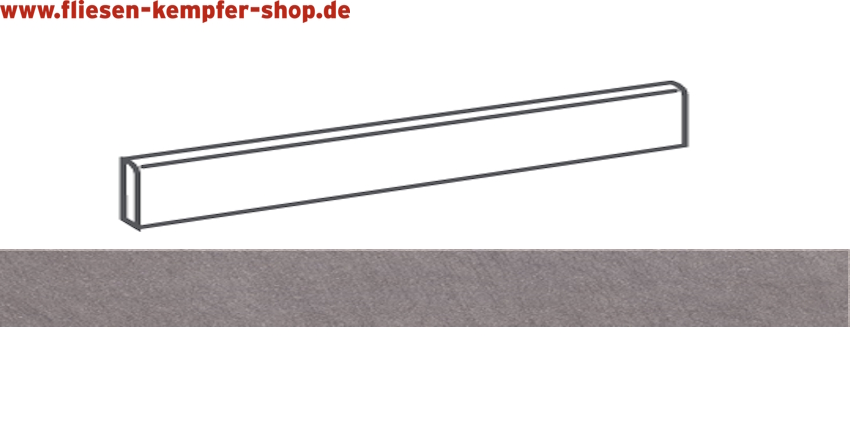 Sockel Baltina anthrazit 4,6x60 cm