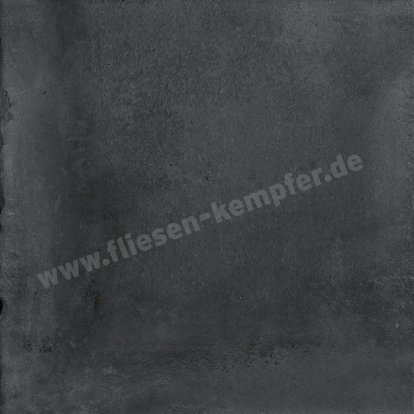 Fliese Plan schwarz 80 x 80 cm / Castelvetro Land black