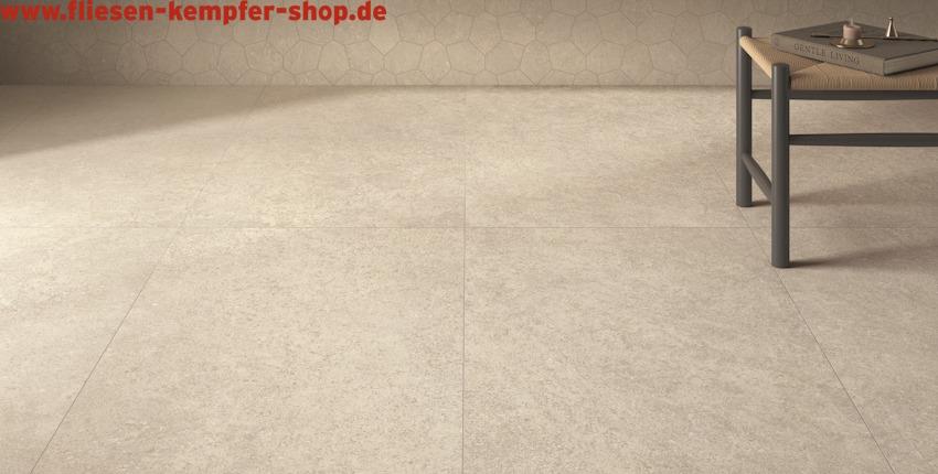 Fliese Limes weiss 100x100 cm, Bodenfliese / Wandfliese