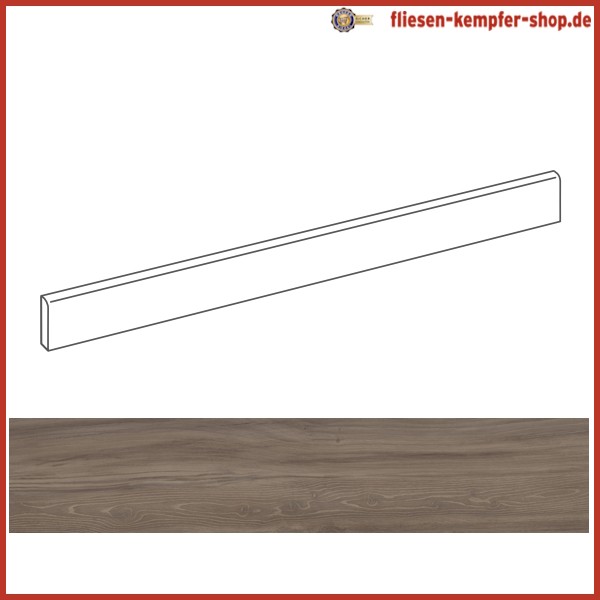 Sockel Rustical Teak 4,6 x 120 cm