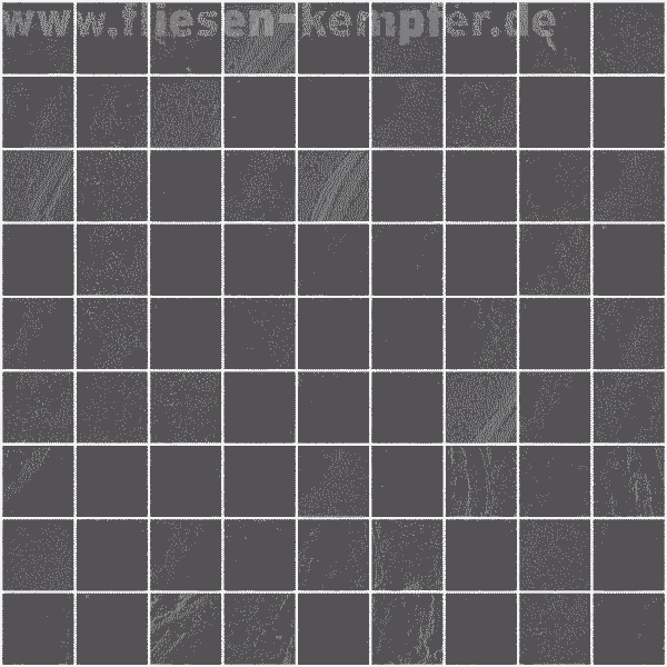 Mosaik Drahir anthrazit natur 3.0x3.0 / 30x30 cm Netz