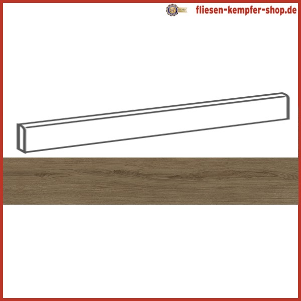 Sockel Unity Walnuss natur 4,6 x 120 cm