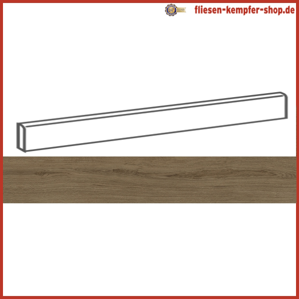 Sockel Unity Walnuss natur 4,6x120 cm, Fußleiste