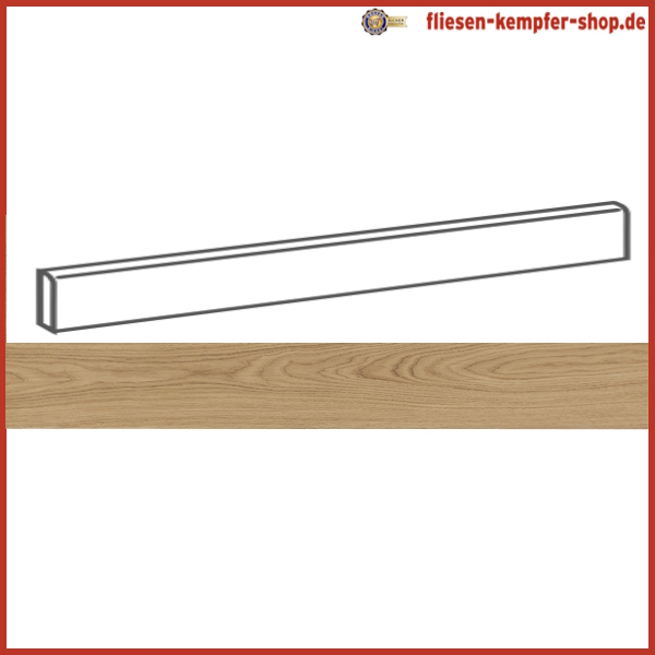 Sockel Unity Honig natur 4,6x120 cm, Fußleiste