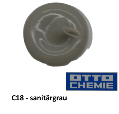 Otto-Chemie Silikon sanitärgrau S 100, C18, 300 ml Otto-Chemie Silikon sanitärgrau S 100, C18, 300 ml