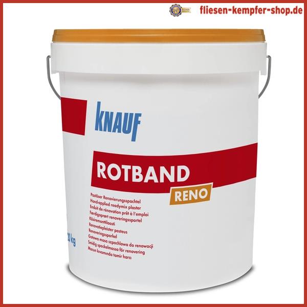 Knauf Rotband Reno Flächenspachtel 20 kg Knauf Rotband Reno Flächenspachtel 20 kg