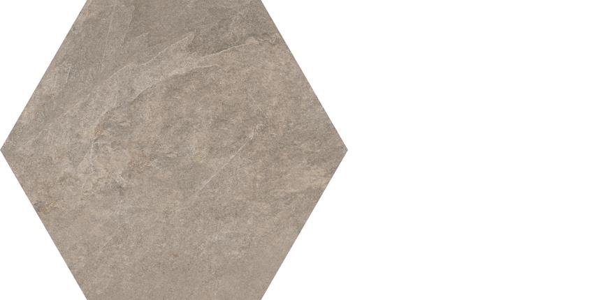 Fliese Catania braun 6-Eck 24x27,7 cm, Bodenfliese / Wandfliese