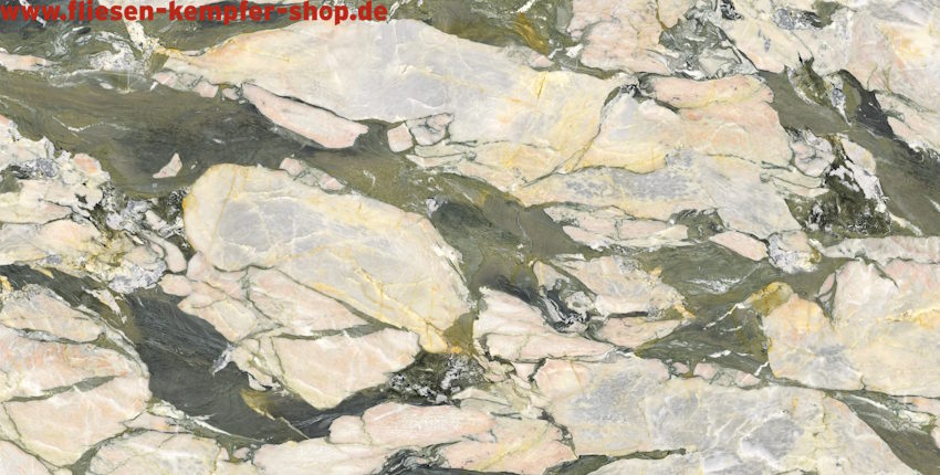 Fliese Elise Hochglanz poliert 120x120 cm, XXL