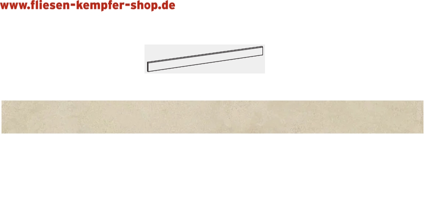 Sockel Milano champagne 6,5x120 cm