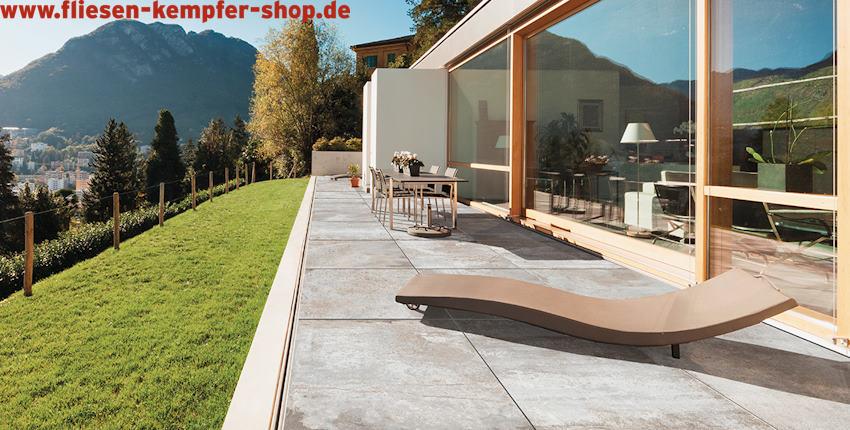 Terrassenfliese Flat white 60x120x2 cm, Outside-851