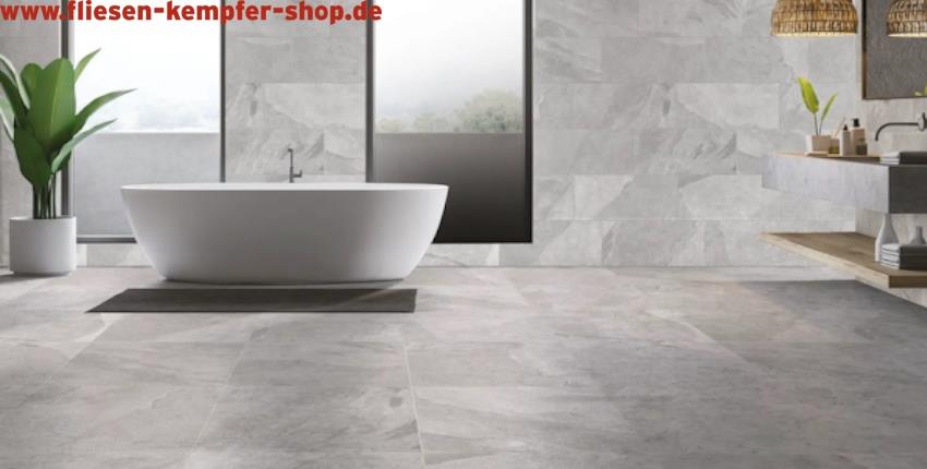 Fliese Mustang hellgrau 60 x 60 cm, Outlet-Artikel