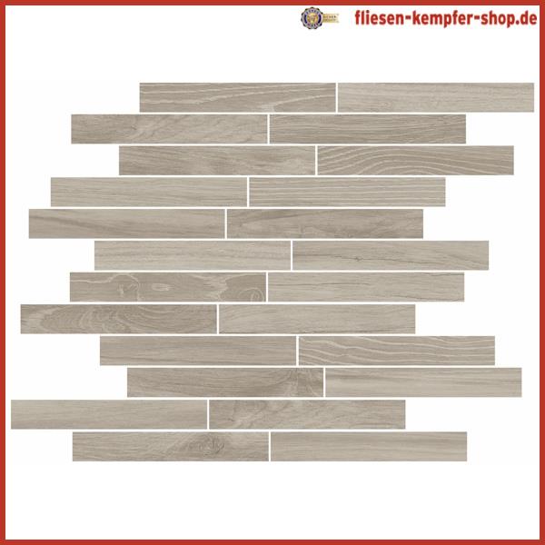 Mosaik Rustical Esche Stick 30 x 30 cm / Netz