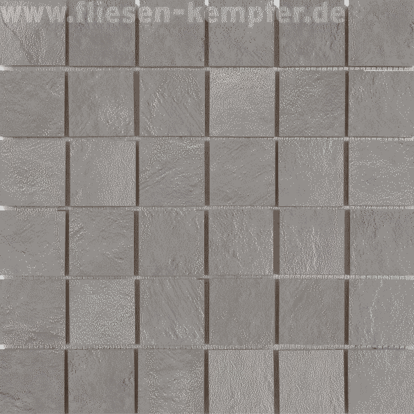 Mosaikfliese New Way silber matt 5x5 / 30x30 cm