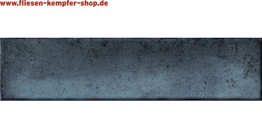 Wandfliese Kalume blue glänzend 5x25 cm, Retro / Vintage
