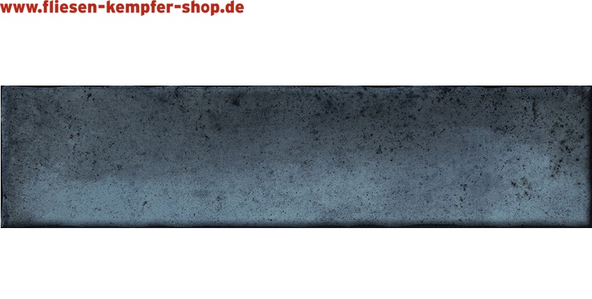 Wandfliese Kalume blue glänzend 5x25 cm, Retro / Vintage