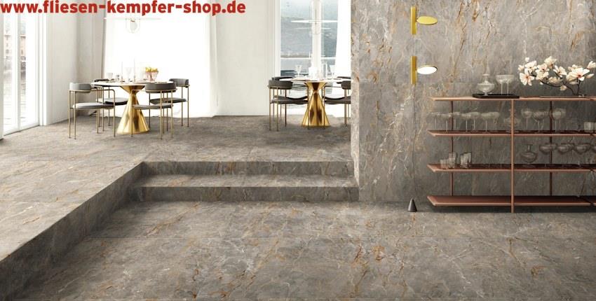 Fliese Saran Hochglanz poliert 60x120 cm, Bodenfliese / Wandfliese XXL