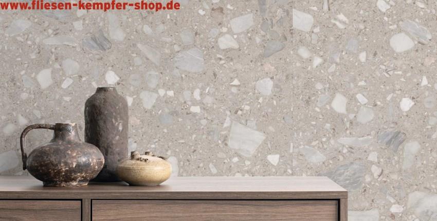Fliese Margaux Bold grau matt 120x280 cm, Bodenfliese / Wandfliese, XXL