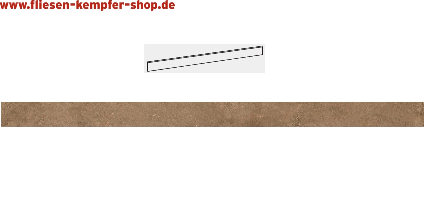 Sockel Milano flame 7,5x60 cm