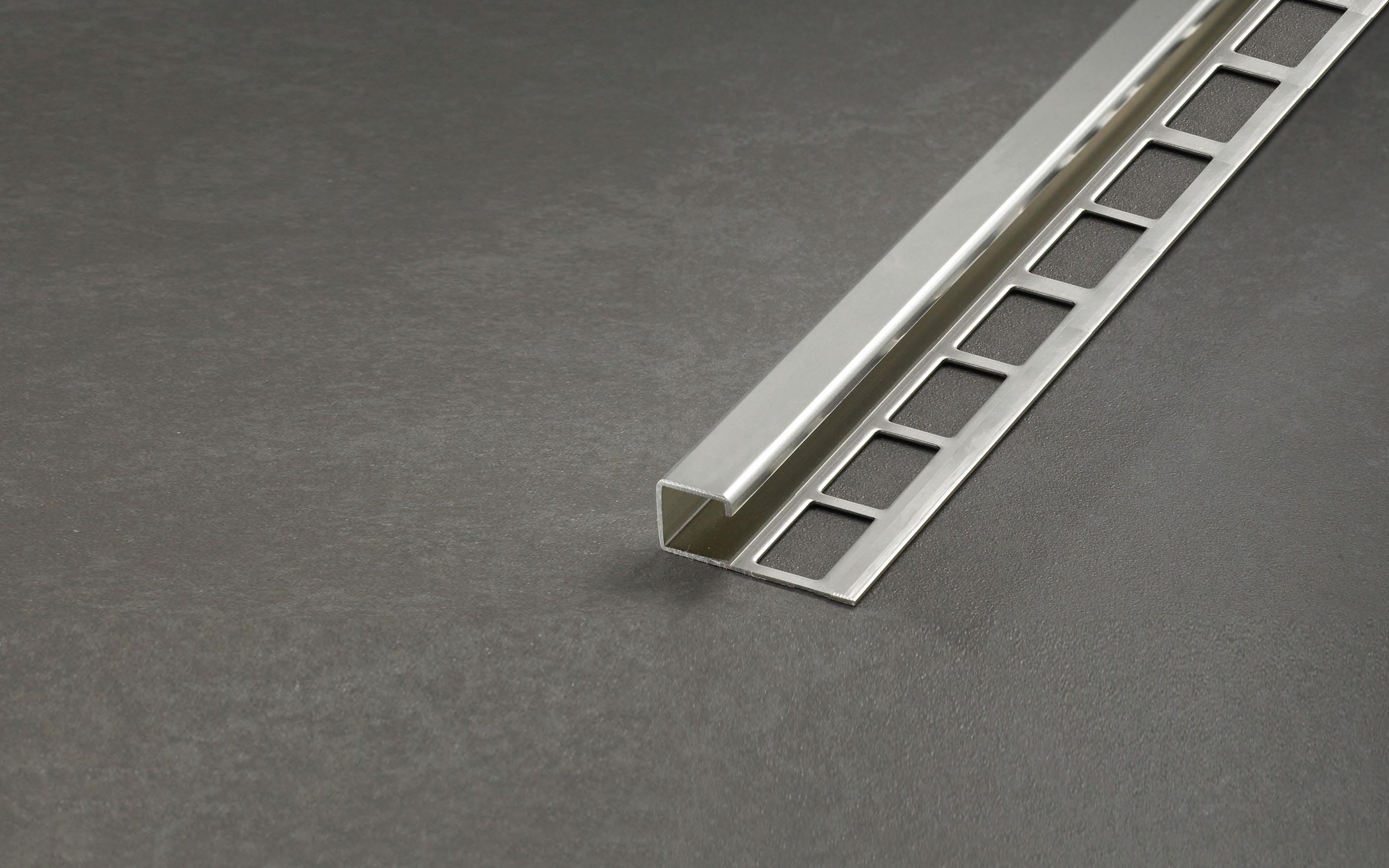 Profil Prodecor Q Winkel Edelstahl gebürstet 8 mm, 2,5 m