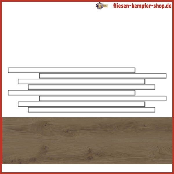 Mosaik Alpha Kastanie 20 x 60 cm