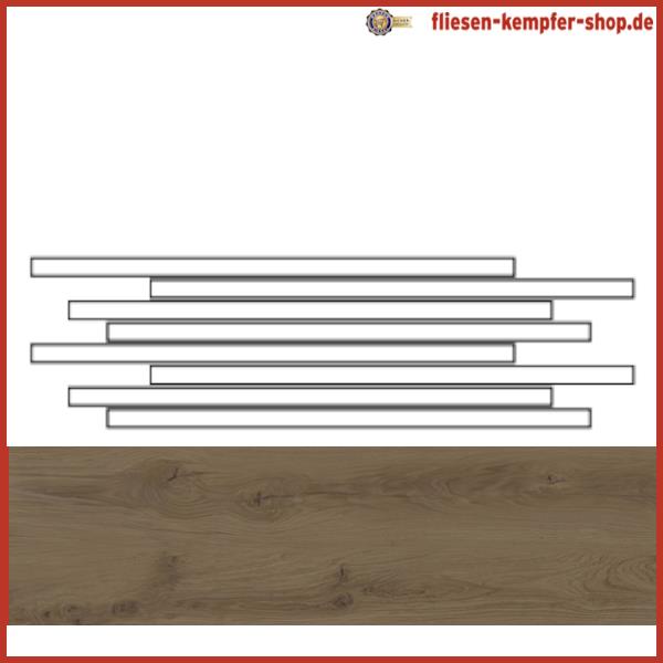 Mosaik Alpha Kastanie 20 x 60 cm