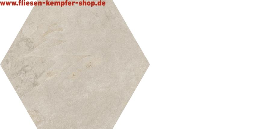 Fliese Catania creme 6-Eck 24x27,7 cm, Bodenfliese / Wandfliese