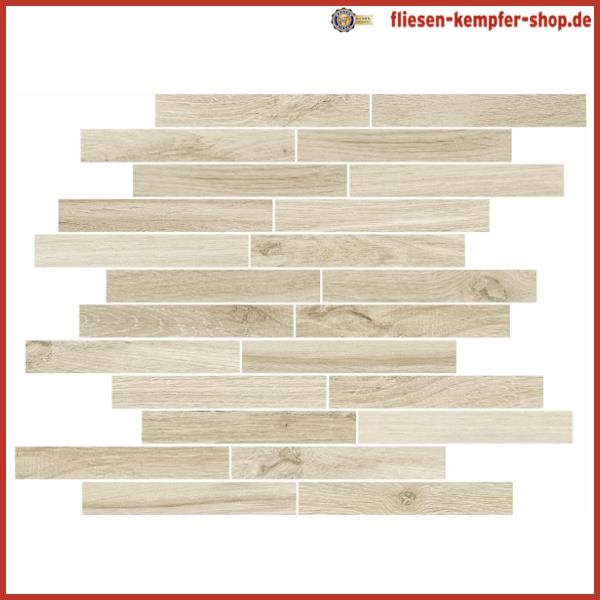 Mosaik Rustical Birke Stick, 30 x 30 cm / Netz