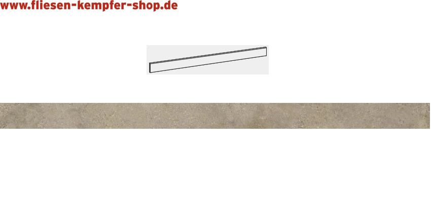 Sockel Milano loom 6,5x120 cm