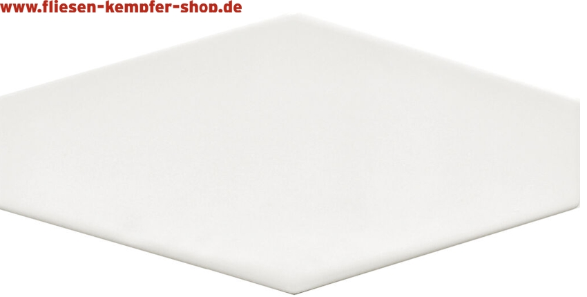 Wandfliese Wien blanco glänzend 10x20 cm, Retro / Vintage