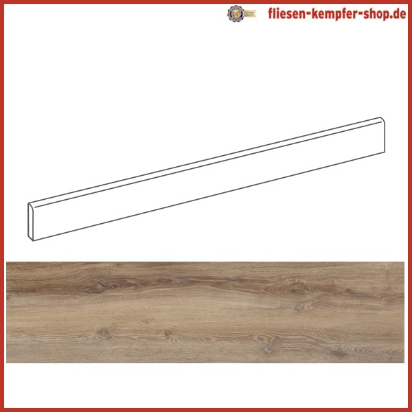 Sockel Rustical Eiche 4,6 x 120 cm