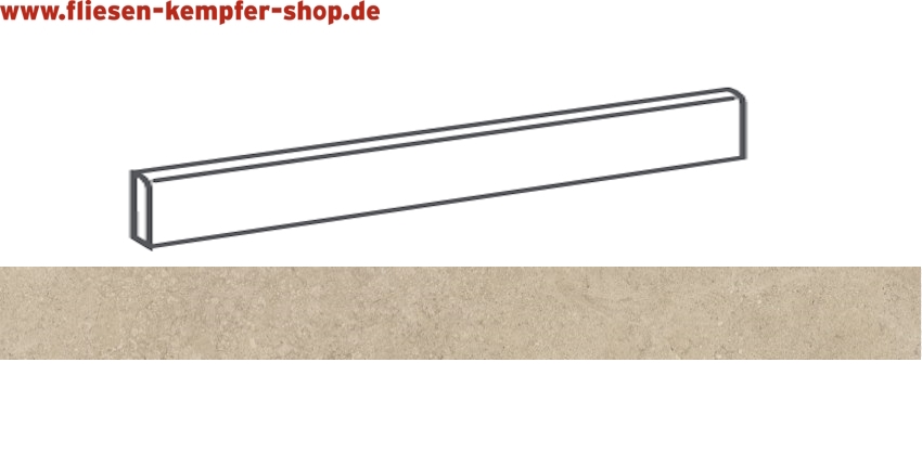 Sockel Limes beige 4,6 x 60 cm